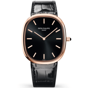Patek Philippe Golden Ellipse 18ct Rose Gold Black Dial Men’s Automatic Watch