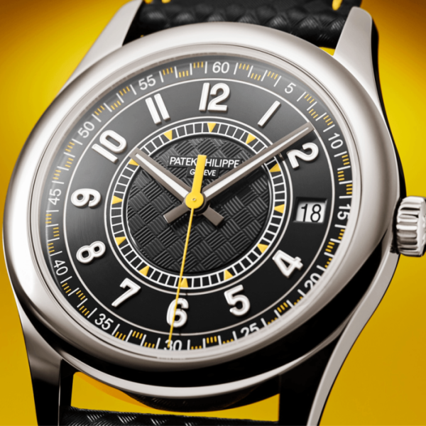 Patek Philippe Calatrava 18ct White Gold 40mm EbonyYellow Dial Men’s Automatic Watch - Image 3