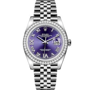 Rolex Datejust Series Automatic Mechanical Movement Women’s Watch 36mm Purple Dial 126284-0013