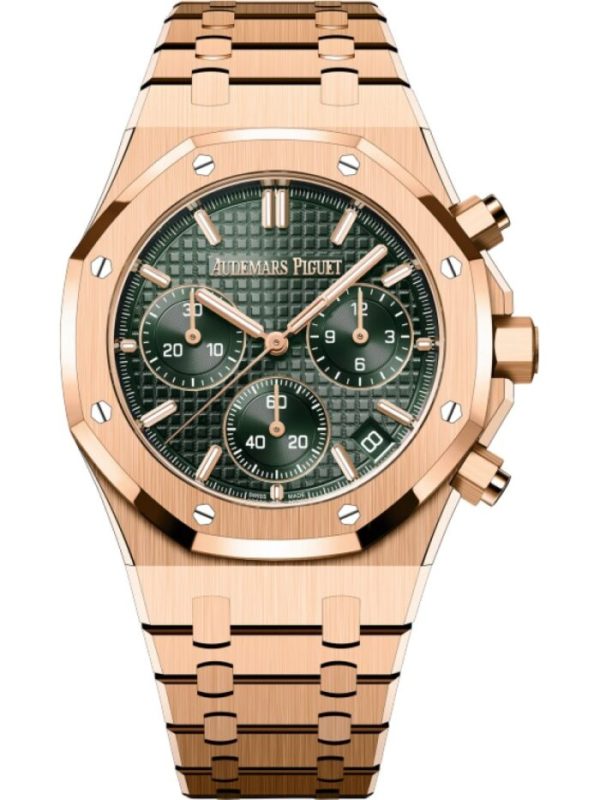 Audemars Piguet Royal Oak Chronograph 41mm Rose Gold Green Dial