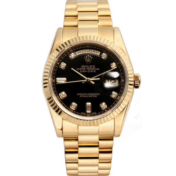 Rolex Datejust Series Automatic Mechanical Movement Calendar Function Display 36mm Black Dial 118238