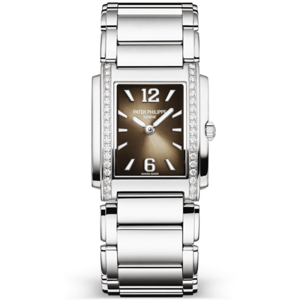 Patek Philippe Twenty 4 Diamond Set Bezel Grey Gradient Dial Ladies Bracelet Watch