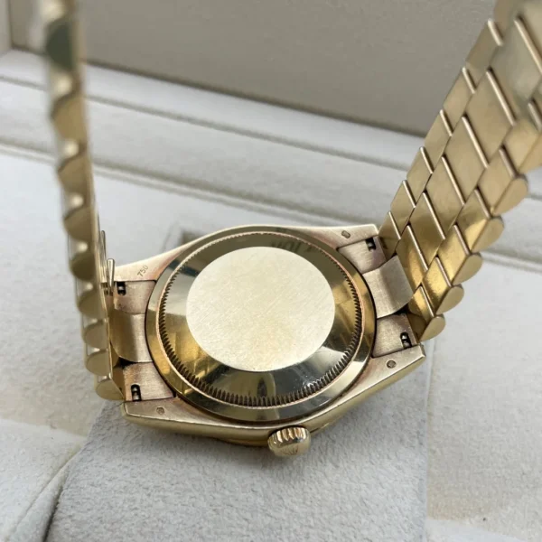 Rolex Day-Date Automatic Mechanical Movement Date Display 100m Waterproof Men’s Watch Swiss Watch 39mm Gold Dial 118348-83208 - Image 7