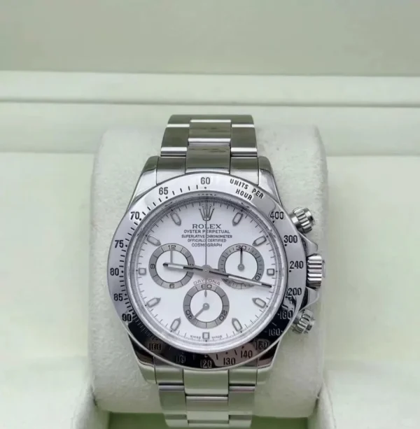 Rolex Chronograph Daytona Series White Dial Stainless Steel Case Diameter 40mm 116520-78590 - Image 2