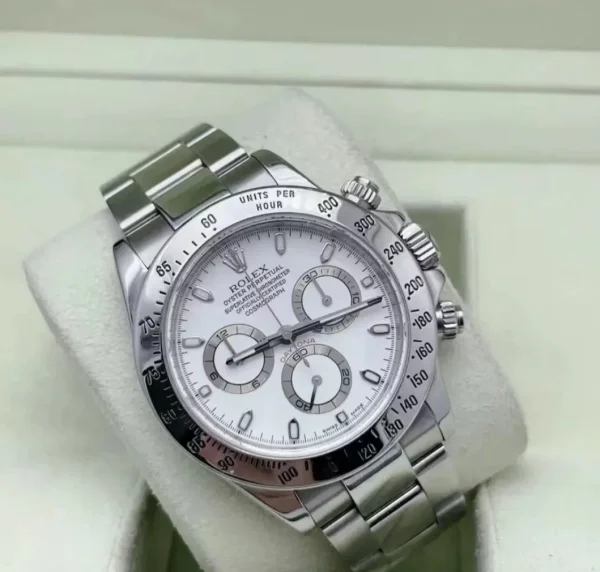Rolex Chronograph Daytona Series White Dial Stainless Steel Case Diameter 40mm 116520-78590 - Image 3