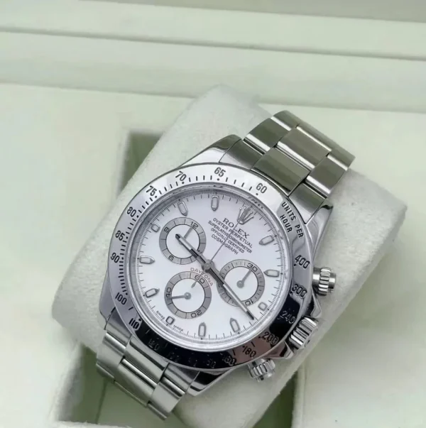 Rolex Chronograph Daytona Series White Dial Stainless Steel Case Diameter 40mm 116520-78590 - Image 4