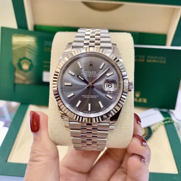 Rolex Datejust Automatic Mechanical Movement Grey Dial 41mm 126334-0014 - Image 3