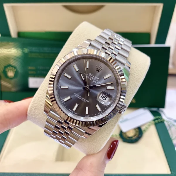 Rolex Datejust Automatic Mechanical Movement Grey Dial 41mm 126334-0014 - Image 4