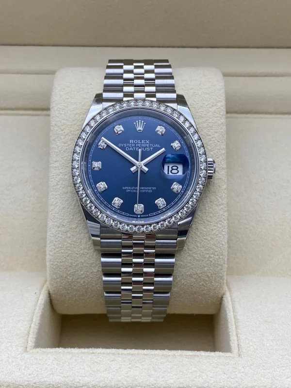 ROLEX Datejust Series Automatic Mechanical Movement 36mm Blue Dial 126334-0018 - Image 2