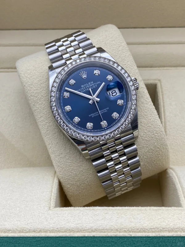ROLEX Datejust Series Automatic Mechanical Movement 36mm Blue Dial 126334-0018 - Image 3