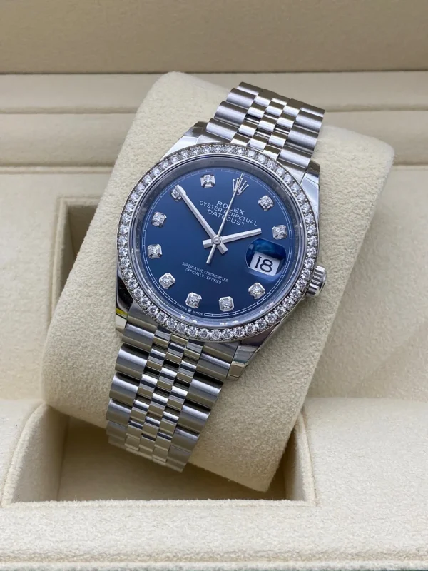ROLEX Datejust Series Automatic Mechanical Movement 36mm Blue Dial 126334-0018 - Image 4