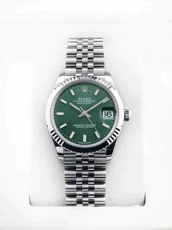 Rolex Datejust Series Automatic Mechanical Movement Women’s Watch 31mm Green Dial 278274-0018 - Image 2