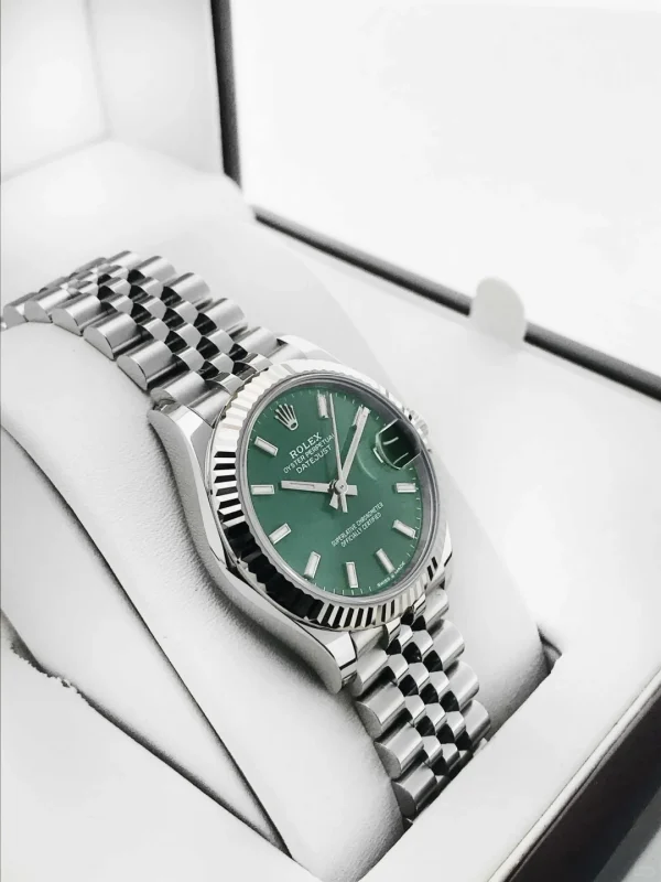 Rolex Datejust Series Automatic Mechanical Movement Women’s Watch 31mm Green Dial 278274-0018 - Image 3