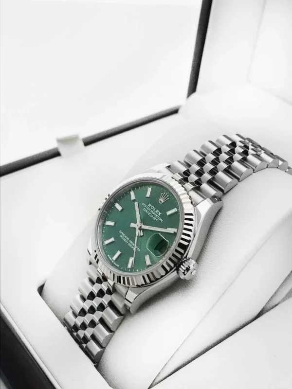 Rolex Datejust Series Automatic Mechanical Movement Women’s Watch 31mm Green Dial 278274-0018 - Image 4