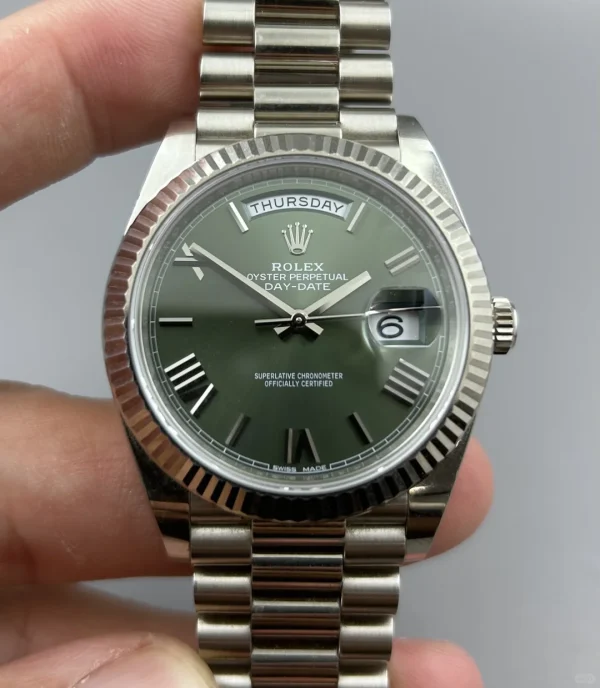 Rolex Day-Date Series Mechanical Movement 40mm Silver Dial 228239-0033 - Image 2
