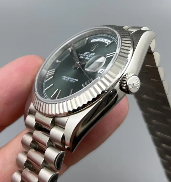 Rolex Day-Date Series Mechanical Movement 40mm Silver Dial 228239-0033 - Image 4