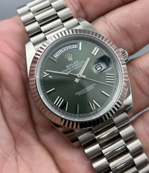 Rolex Day-Date Series Mechanical Movement 40mm Silver Dial 228239-0033 - Image 5