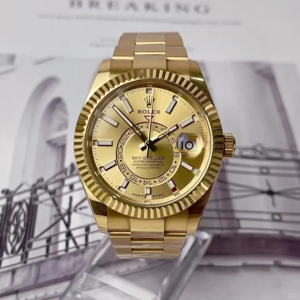 Rolex Sky-DrivingAutomatic 42mm Gold Dial 336938-0001 - Image 2