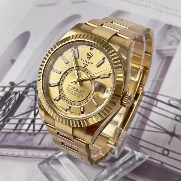 Rolex Sky-DrivingAutomatic 42mm Gold Dial 336938-0001 - Image 3