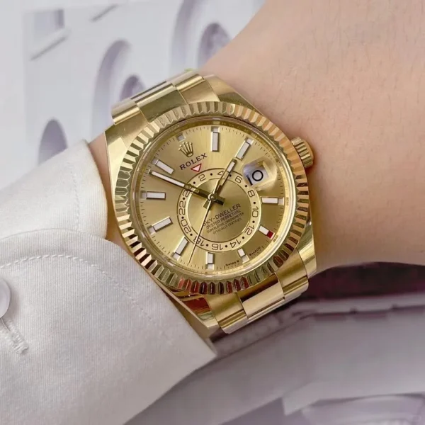 Rolex Sky-DrivingAutomatic 42mm Gold Dial 336938-0001 - Image 6
