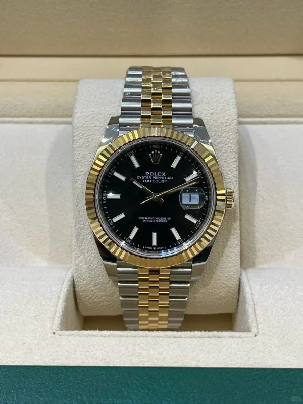 Rolex Datejust Series Automatic Mechanical Movement Black Dial 41mm Black Dial 126333-0014 - Image 2