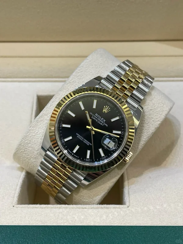 Rolex Datejust Series Automatic Mechanical Movement Black Dial 41mm Black Dial 126333-0014 - Image 3