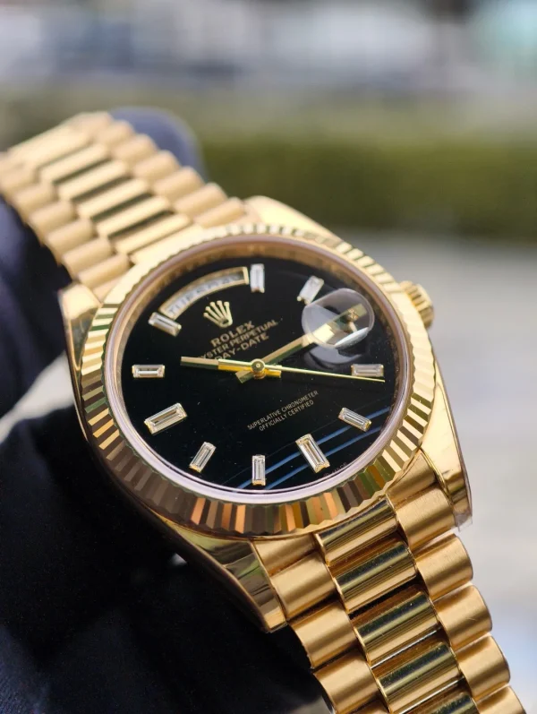 Rolex Day-Date Series Automatic Mechanical Movement 40mm Black Dial m228238-0059 - Image 3