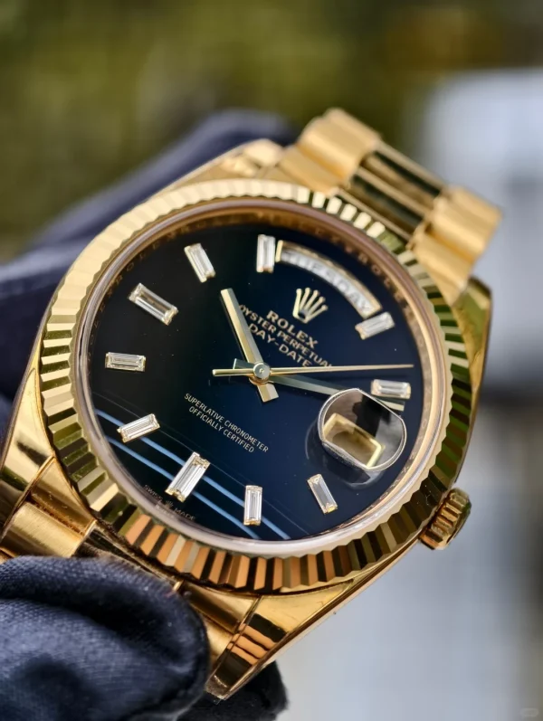 Rolex Day-Date Series Automatic Mechanical Movement 40mm Black Dial m228238-0059 - Image 4