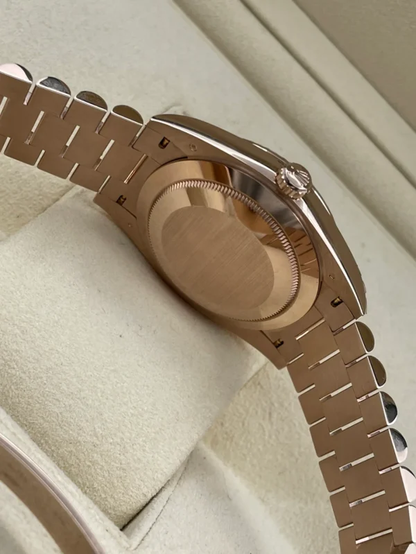 Rolex Day-Date Series Automatic Mechanical Movement 40mm Silver Dial Everose Case 228235-0004 - Image 7