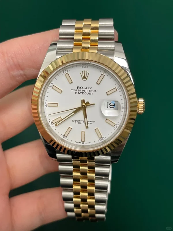 Rolex Day Date 18k White Gold 118238 Blue Dial Watch - Image 2