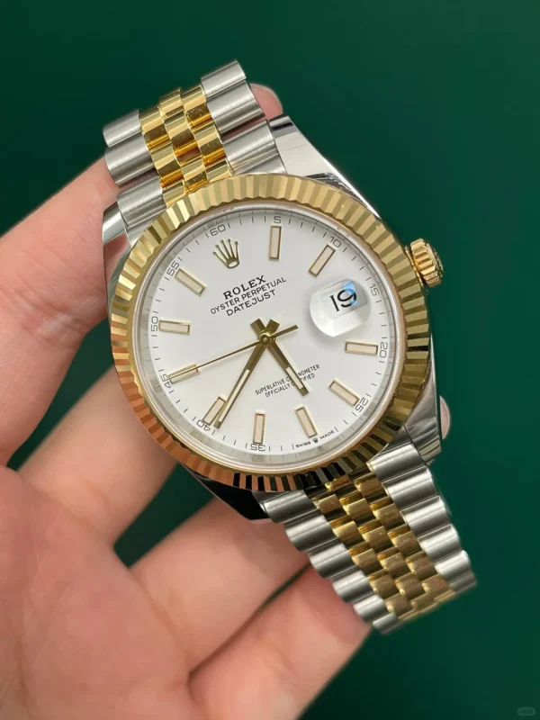 Rolex Day Date 18k White Gold 118238 Blue Dial Watch - Image 3