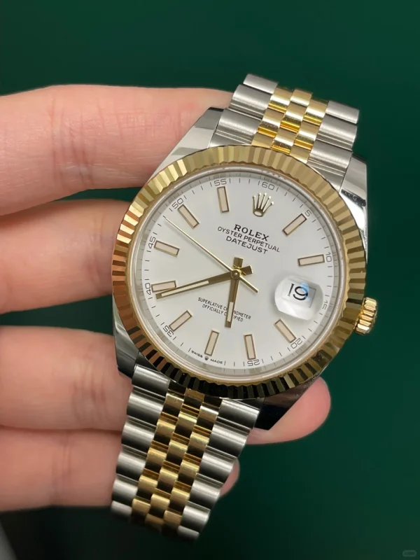 Rolex Day Date 18k White Gold 118238 Blue Dial Watch - Image 4