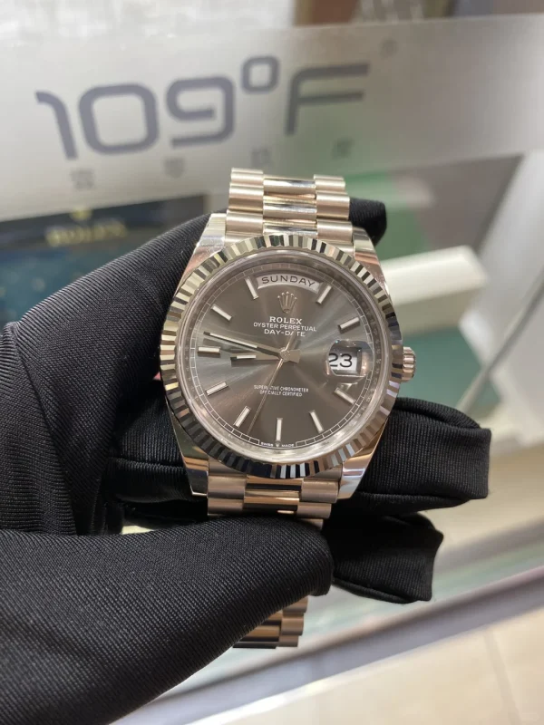 Rolex Day-Date Series Automatic Mechanical Movement 40mm Grey Dial 228239-0060 - Image 2