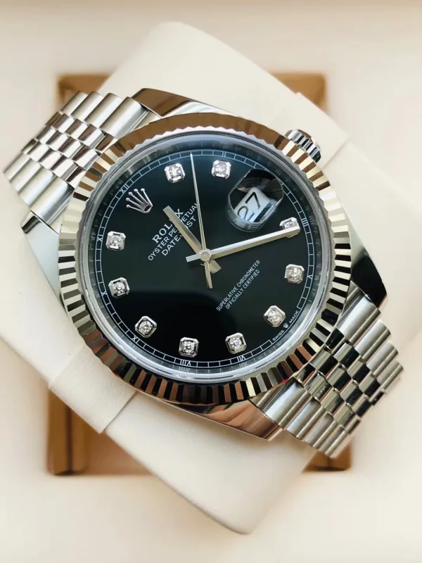 Rolex Datejust Series Automatic Mechanical Movement 41mm Black Dial Scratch-resistant Sapphire Mirror 126334-0012 - Image 3