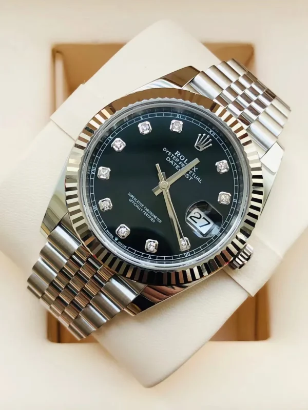 Rolex Datejust Series Automatic Mechanical Movement 41mm Black Dial Scratch-resistant Sapphire Mirror 126334-0012 - Image 4