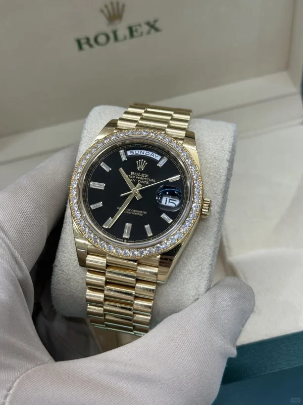 Rolex Day-Date Automatic Mechanical Movement 40mm Black Dial 228348RBR-0001 - Image 2