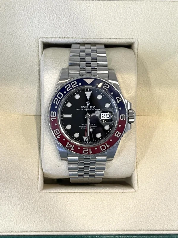 Rolex GMT-Master II Pepsi bezel Mechanical movement 40mm Black dial 126710BLRO-0001 - Image 2