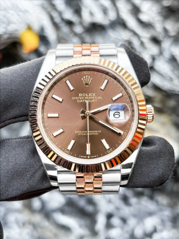 Rolex Datejust Series Automatic Mechanical Movement 41mm Brown Dial 126331-0002 - Image 2