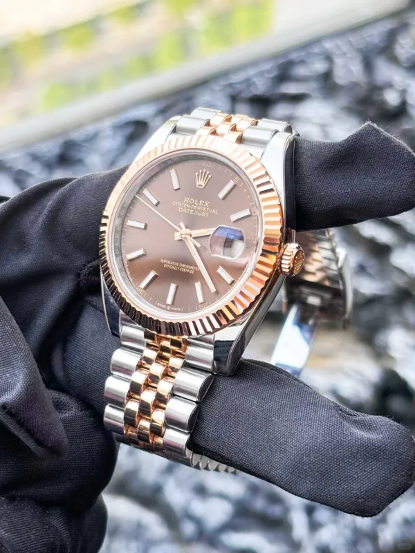 Rolex Datejust Series Automatic Mechanical Movement 41mm Brown Dial 126331-0002 - Image 4