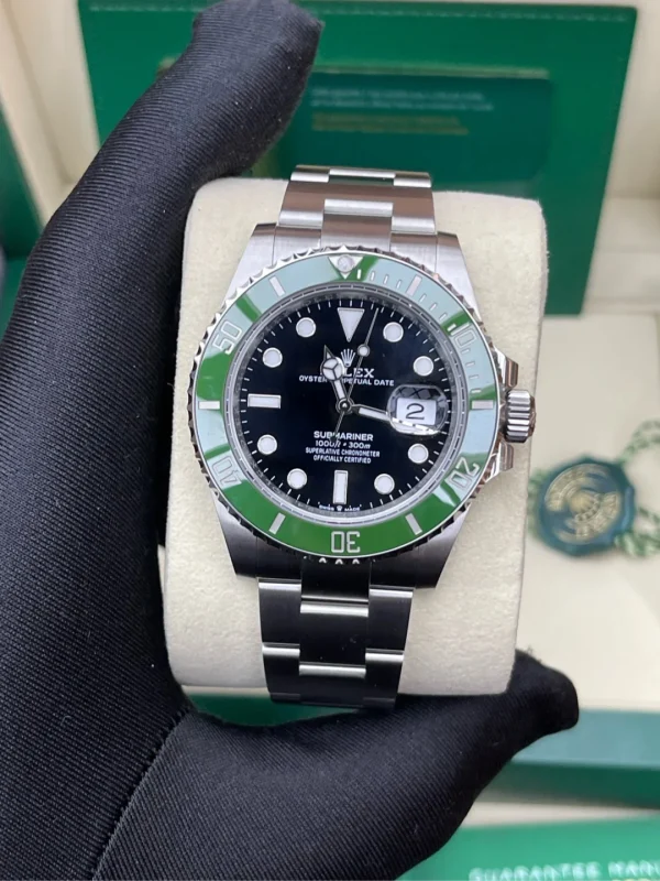 Rolex Submariner Green Water Ghost Automatic Mechanical Movement Date Display Men’s Watch Swiss Watch 41mm Black Dial 126610lv-0002 - Image 2