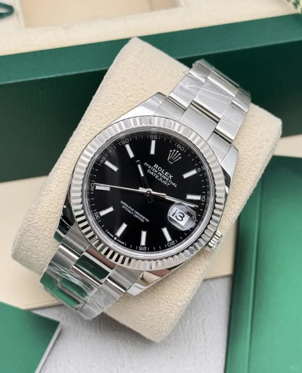 Rolex Datejust Series Automatic Mechanical Movement 41mm Black Dial 126334-0017 - Image 4