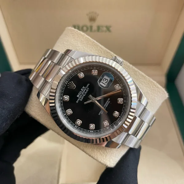 Rolex Datejust Series Automatic Mechanical Movement 41mm Silver Dial 126334-0011 - Image 10