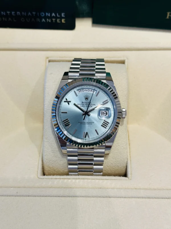 Rolex Day-Date Series Automatic Mechanical Movement 40mm White Dial m228236-0012 - Image 3