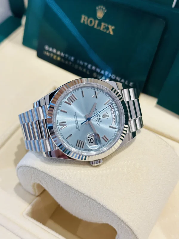 Rolex Day-Date Series Automatic Mechanical Movement 40mm White Dial m228236-0012 - Image 5