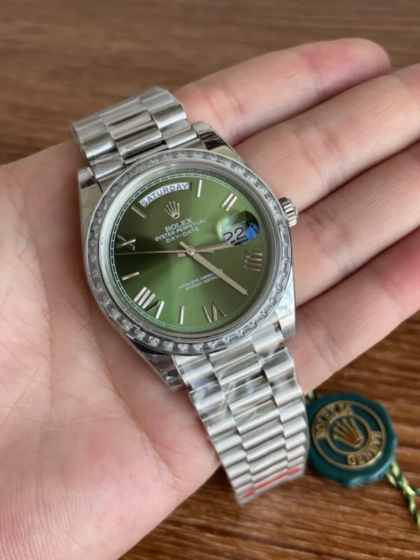 Rolex Day-Date Automatic Mechanical Movement 40mm Green Dial 228396-0020 - Image 2