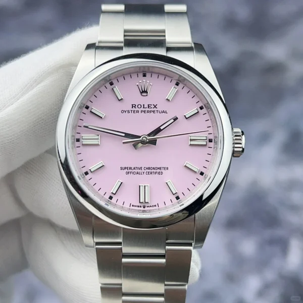 Rolex Oyster Perpetual Automatic Mechanical Movement 36mm Pink Dial 126000-0008 - Image 2
