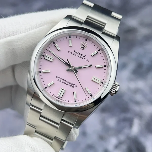 Rolex Oyster Perpetual Automatic Mechanical Movement 36mm Pink Dial 126000-0008 - Image 4