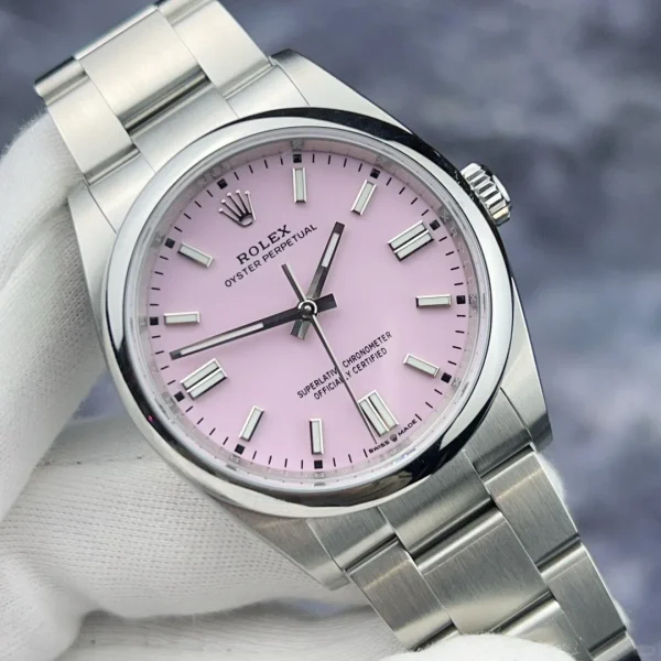 Rolex Oyster Perpetual Automatic Mechanical Movement 36mm Pink Dial 126000-0008 - Image 6