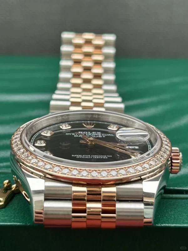 Rolex Datejust Automatic Mechanical Movement 36mm Black Dial 12628RBR-0007 - Image 4