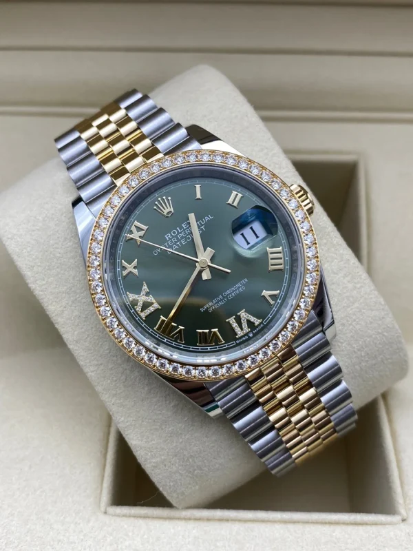 Rolex Datejust Series Automatic Mechanical Movement 36mm Green Dial 126283RBR-0011 - Image 10